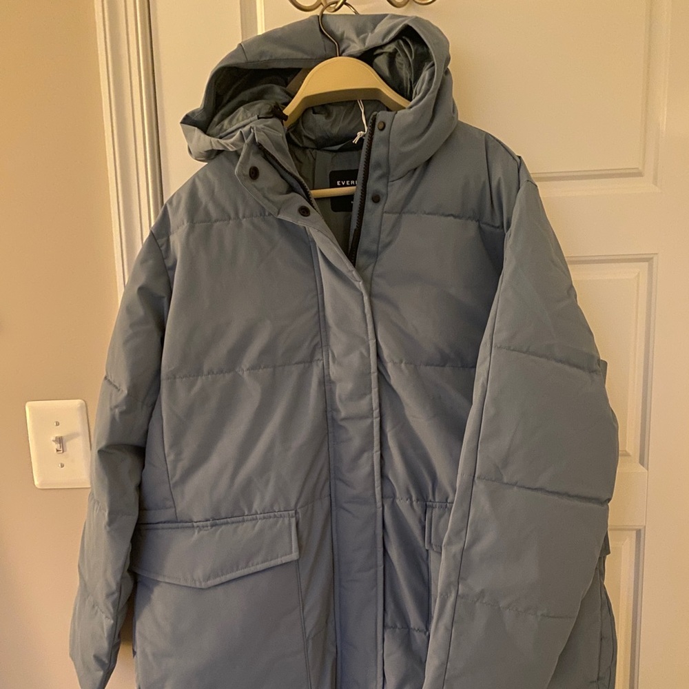 Everlane ReNew long puffer coat